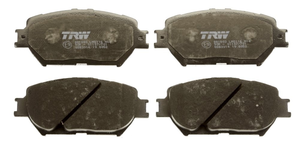 Set plăcuțe frână TRW, față, pentru: LEXUS GS, IS II; TOYOTA CAMRY, MARK X I 2.0-3.3 08.01-03.13