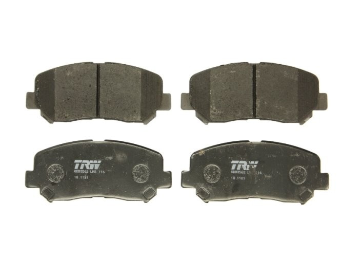 Set plăcuțe frână TRW, față (cu suplimente), pentru: MAZDA CX-5 2.0/2.2D/2.5 11.11-