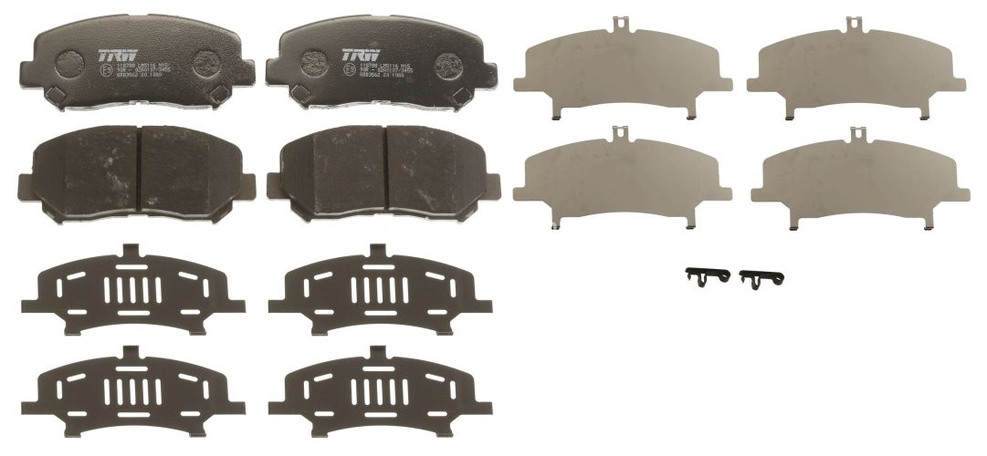 Set plăcuțe frână TRW, față (cu suplimente), pentru: MAZDA CX-5 2.0/2.2D/2.5 11.11-
