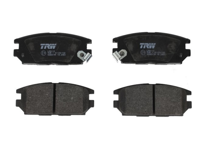Set plăcuțe frână TRW, spate, pentru: MITSUBISHI ECLIPSE IV, GALANT VII, LANCER IV, LANCER V, LANCER VI, LANCER VII, MAGNA, PROUDIA/DIGNITY, SIGMA, SPACE 2.0-4.5 06.92-12.08