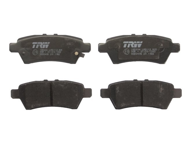 Set plăcuțe frână TRW, spate, pentru: NISSAN NP300 NAVARA, PATHFINDER III, XTERRA 2.5D/3.0D/4.0 10.04-