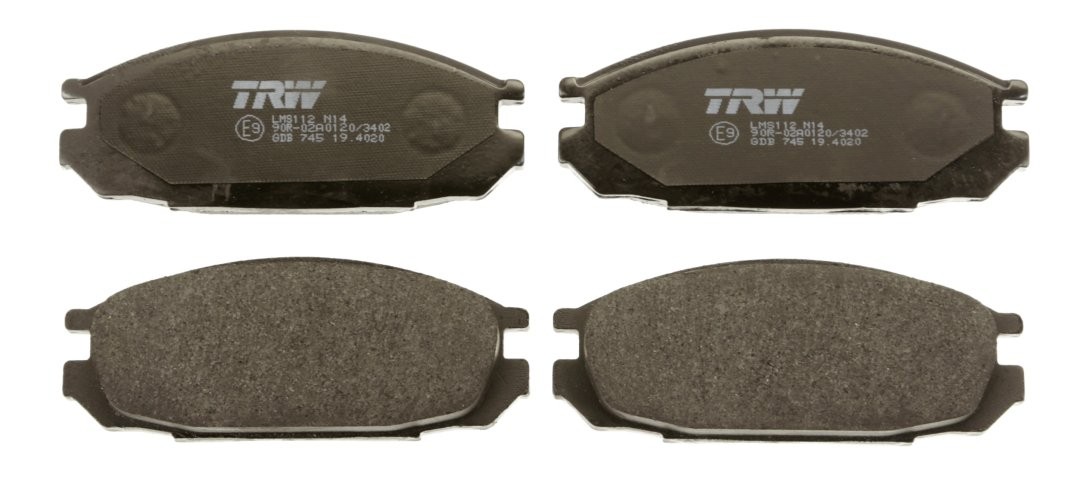 Set plăcuțe frână TRW, spate, pentru: NISSAN PATROL GR IV, VANETTE 2.0D-4.2D 10.86-