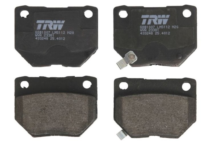 Set plăcuțe frână TRW, spate, pentru: NISSAN 300ZX, SKYLINE 2.5/3.0 05.90-07.00