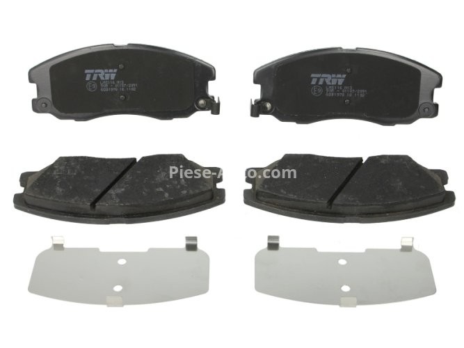 Set plăcuțe frână TRW, față, pentru: OPEL ANTARA A 2.0D/2.2D/2.4 07.06-