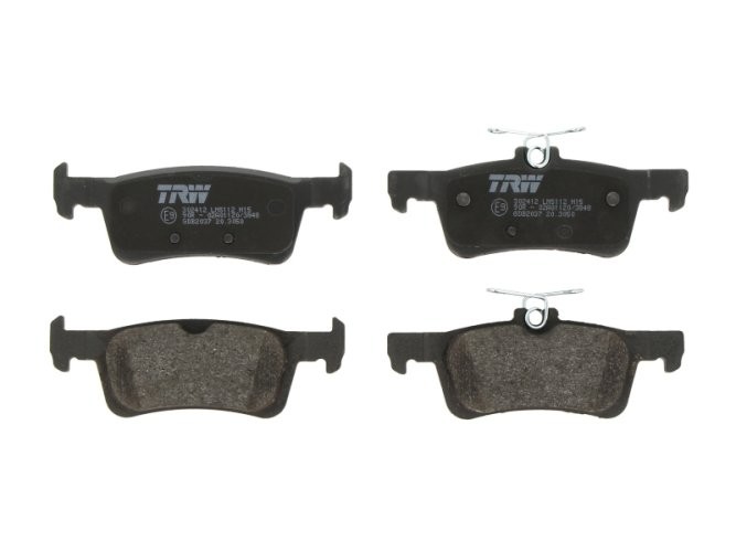 Set plăcuțe frână TRW, spate, pentru: PEUGEOT 308 II, 308 II/KOMBI, 308/HATCHBACK 1.2-2.0D 09.13-06.21