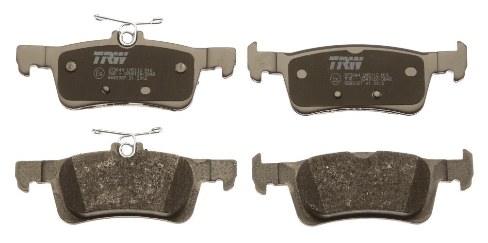 Set plăcuțe frână TRW, spate, pentru: PEUGEOT 308 II, 308 II/KOMBI, 308/HATCHBACK 1.2-2.0D 09.13-06.21