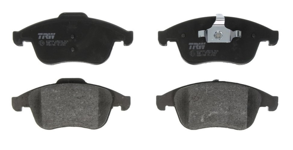 Set plăcuțe frână TRW, față, pentru: PORSCHE 911; RENAULT CLIO IV, GRAND SCENIC III, LAGUNA, LAGUNA III, LATITUDE, MEGANE III, SCENIC III 1.2-3.6 10.01-