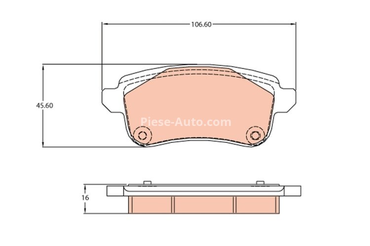 Set plăcuțe frână TRW, spate, pentru: RENAULT ESPACE V, GRAND SCENIC III, GRAND SCENIC IV, MEGANE IV, SCENIC IV, TALISMAN 1.0-2.0D 02.09-