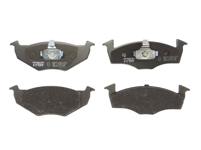 Set plăcuțe frână TRW, față, pentru: SEAT AROSA; SKODA FABIA I, FABIA I PRAKTIK, FABIA II; VW FOX, LUPO I, POLO, POLO III, POLO III CLASSIC, POLO/HATCHBACK 1.0-1.9D 10.94-12.14
