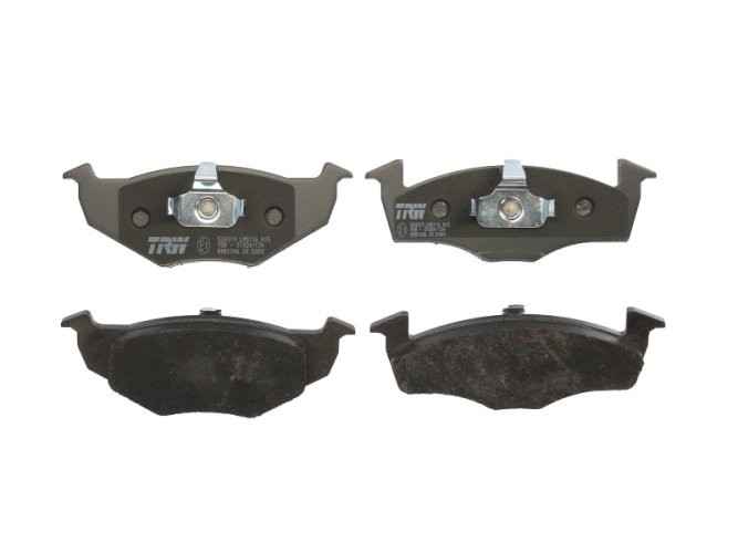 Set plăcuțe frână TRW, față, pentru: SEAT CORDOBA, CORDOBA VARIO, IBIZA II, TOLEDO I; VW GOLF III, LUPO I, POLO, POLO III CLASSIC, POLO/KOMBI, VENTO 1.0-1.9D 10.91-12.02