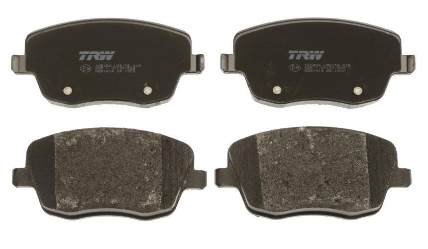 Set plăcuțe frână TRW, față, pentru: SEAT CORDOBA, IBIZA III, IBIZA IV, IBIZA IV SC; SKODA FABIA I, FABIA II, ROOMSTER, ROOMSTER PRAKTIK; VW POLO 1.2-2.0D 12.99-05.15