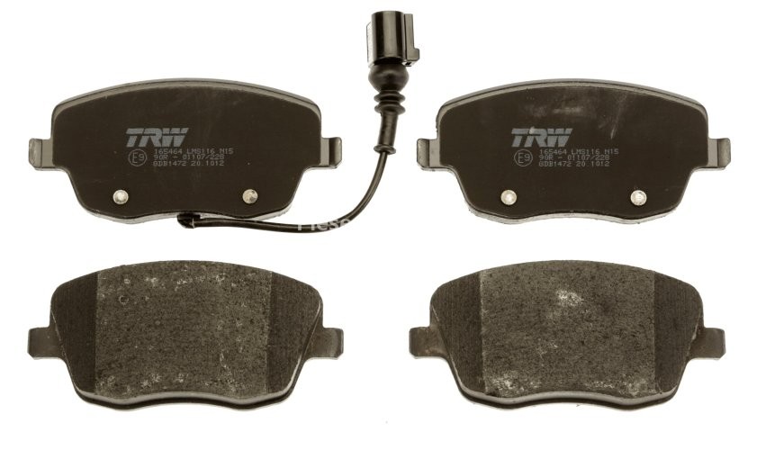 Set plăcuțe frână TRW, față, pentru: SEAT IBIZA III; SKODA FABIA I, FABIA II, ROOMSTER, ROOMSTER PRAKTIK; VW POLO 1.2-2.0 12.99-05.15