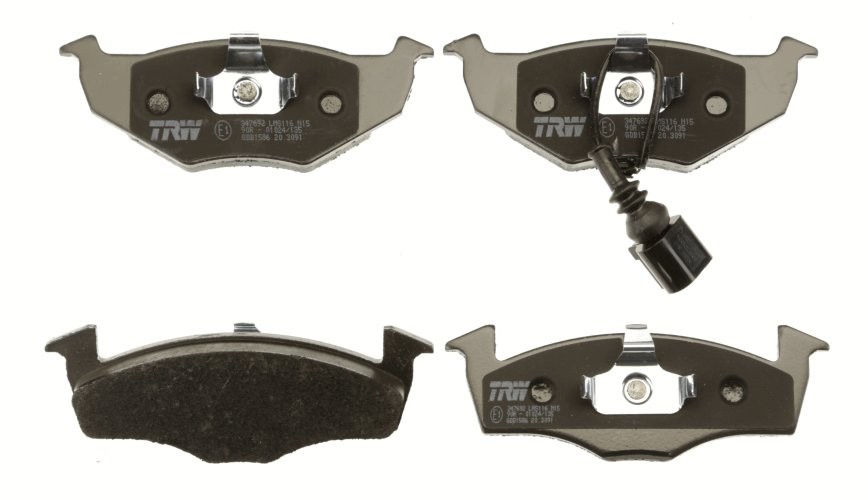 Set plăcuțe frână TRW, față, pentru: SKODA FABIA I, FABIA I PRAKTIK, FABIA II; VW POLO 1.0/1.2/1.4 12.99-12.14