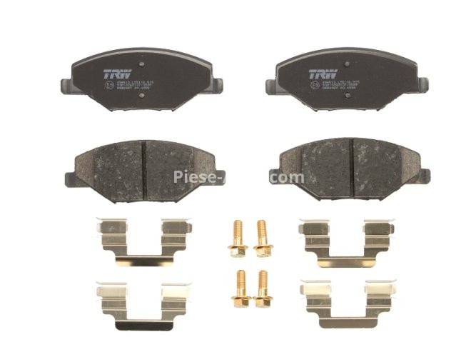 Set plăcuțe frână TRW, față, pentru: SKODA FABIA II, RAPID; VW POLO V, POLO VI 1.2-2.0 12.06-