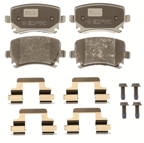 Set plăcuțe frână TRW, spate, (cu accesorii; cu șuruburi de ghidare etrier frână), pentru: SEAT LEON, LEON ST/KOMBI, LEON/HATCHBACK; SKODA SUPERB II; VW GOLF V 1.0-3.6 11.05-08.20
