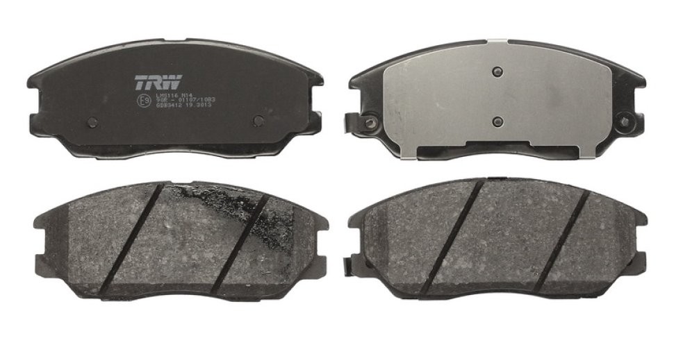 Set plăcuțe frână TRW, față, pentru: SSANGYONG RODIUS I, RODIUS II, STAVIC; SUZUKI IGNIS II 1.5-3.2 09.03-