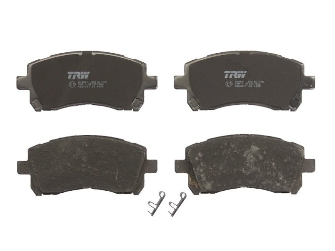 Set plăcuțe frână TRW, față (cu suplimente), pentru: SUBARU FORESTER, IMPREZA, LEGACY II, LEGACY III, LEGACY IV, LEGACY OUTBACK, OUTBACK 1.6-3.0 03.94-09.09