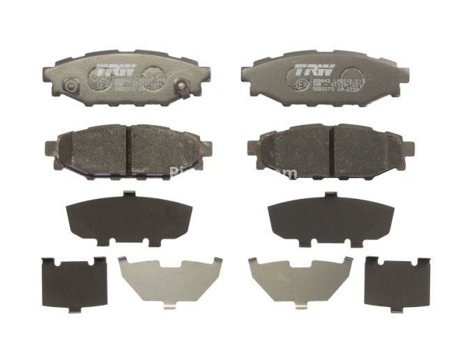 Set plăcuțe frână TRW, spate, pentru: SUBARU BRZ, FORESTER, IMPREZA, LEGACY IV, LEGACY V, OUTBACK, XV; TOYOTA GT 86 1.5-3.0 09.03-