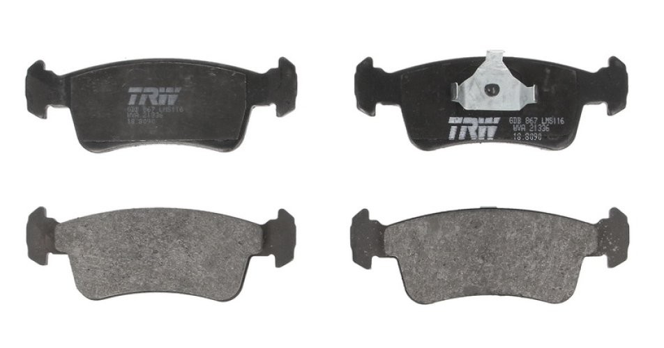 Set plăcuțe frână TRW, față, pentru: SUZUKI SAMURAI 1.3 11.88-12.04
