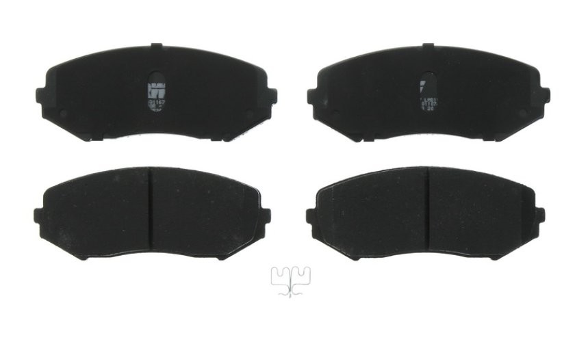 Set plăcuțe frână TRW, față (cu suplimente), pentru: SUZUKI GRAND VITARA II 1.6-3.2 04.05-