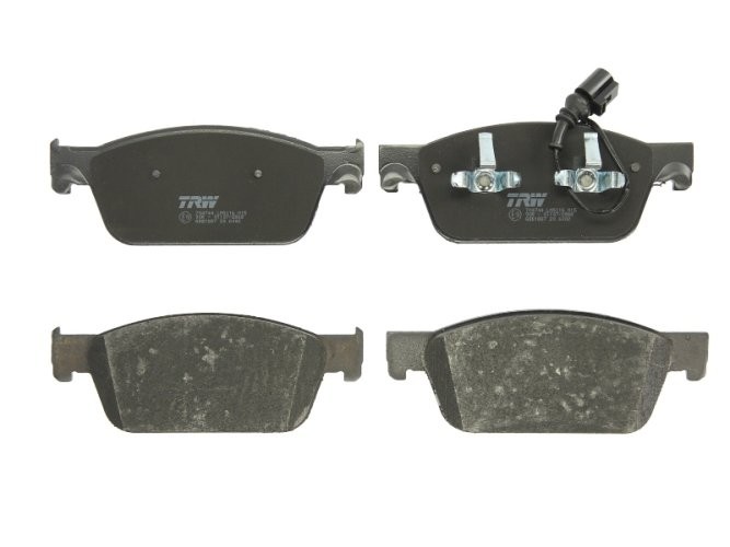 Set plăcuțe frână TRW, față, pentru: VW CALIFORNIA T5 CAMPER, CALIFORNIA T6 CAMPER, MULTIVAN T5, MULTIVAN T6, TRANSPORTER T5, TRANSPORTER T6, TRANSPORTER T6 / CARAVELLE T6 1.9D-2.5D 04.03-