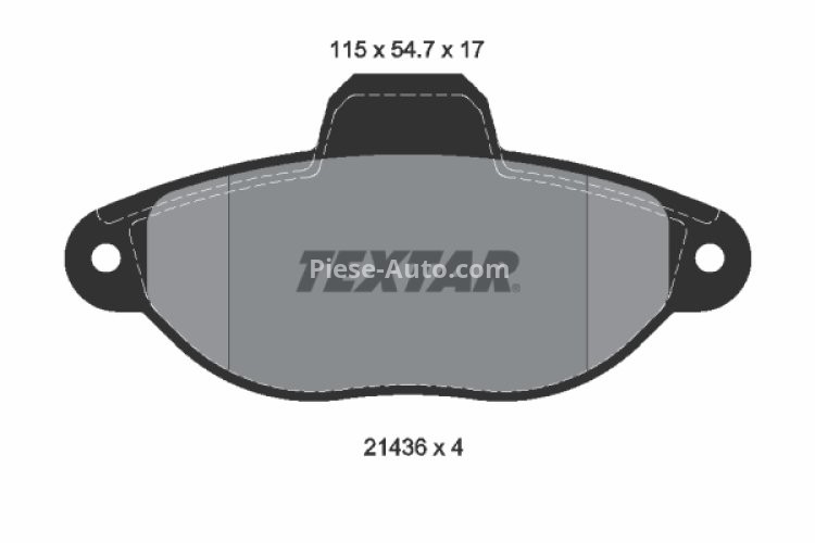 Set plăcuțe frână TEXTAR, față, pentru: FIAT CINQUECENTO, PANDA, PANDA/HATCHBACK, PUNTO, PUNTO/HATCHBACK, SEICENTO / 600; FORD KA; LANCIA Y, Y10; ZASTAVA 10 0.7-1.7D 07.91-