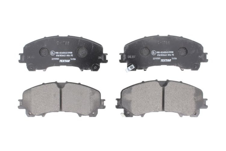 Set plăcuțe frână TEXTAR, față, pentru: NISSAN X-TRAIL III; RENAULT KOLEOS II 1.3-3.5H 04.13-