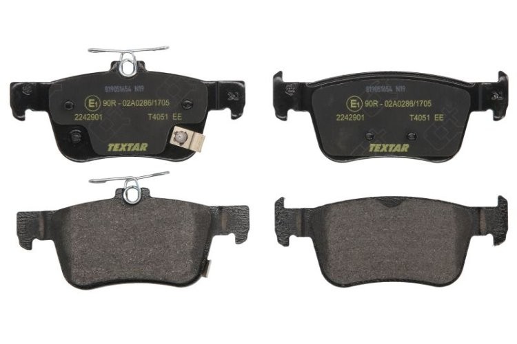 Set plăcuțe frână TEXTAR, spate, pentru: HONDA CIVIC X, CIVIC XI, E 1.0-Electric 09.15-