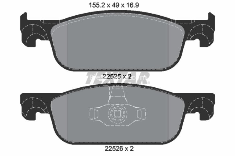 Set plăcuțe frână TEXTAR, față, pentru: DACIA LOGAN II, LOGAN MCV II, SANDERO II; LADA XRAY; RENAULT CLIO IV, CLIO IV/HATCHBACK, CLIO IV/KOMBI, LOGAN I, LOGAN II, LOGAN/STEPWAY II 0.9-1.6 06.11-