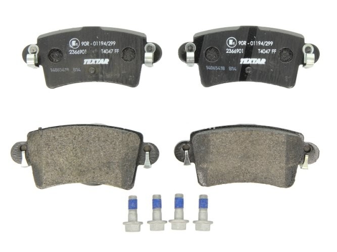 Set plăcuțe frână TEXTAR, spate, pentru: NISSAN INTERSTAR; OPEL MOVANO A; RENAULT MASTER II 1.9D-3.0D 07.98-