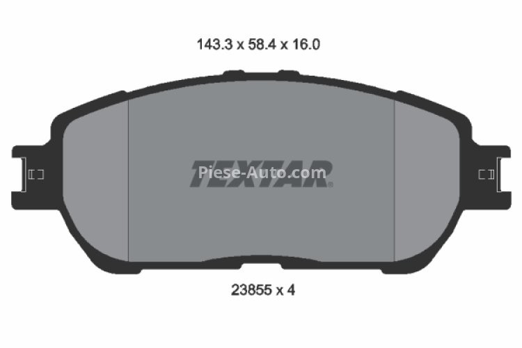 Set plăcuțe frână TEXTAR, față, pentru: LEXUS ES; TOYOTA ALPHARD I, AVALON, CALDINA, CAMRY, SIENNA 2.0-3.5 08.01-