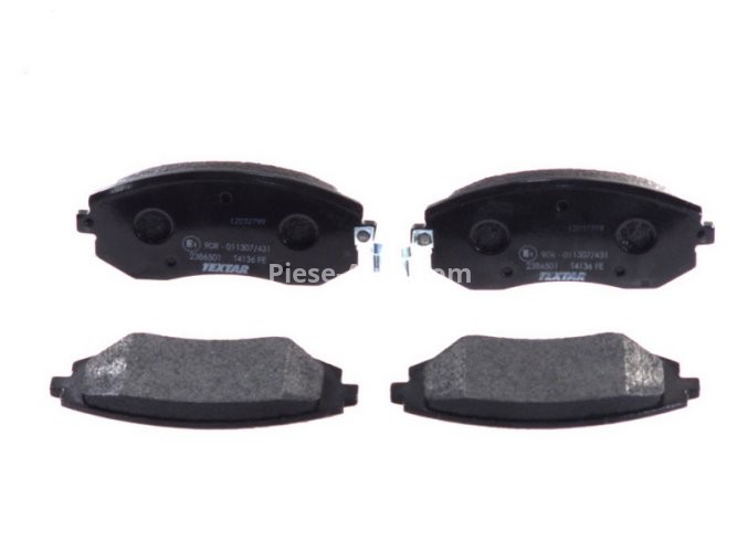 Set plăcuțe frână TEXTAR, față, (cu accesorii), pentru: SUBARU FORESTER, IMPREZA, LEGACY IV, LEGACY V, OUTBACK, XV 1.5-3.6 12.00-