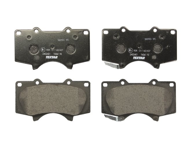 Set plăcuțe frână TEXTAR, față, pentru: MITSUBISHI PAJERO IV, PAJERO SPORT II; TOYOTA 4 RUNNER IV, FORTUNER, HILUX, HILUX VII, LAND CRUISER PRADO, TACOMA, TUNDRA 2.5D-4.7 02.99-