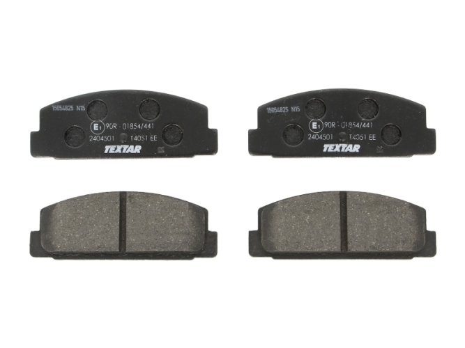 Set plăcuțe frână TEXTAR, spate, pentru: MAZDA 323 F V, 323 F VI, 323 S VI, 6, 626 III, 626 V, PREMACY, RX-7 I, RX-7 II, RX-7 III; MITSUBISHI GALANT IV 1.1-2.5 09.80-07.13
