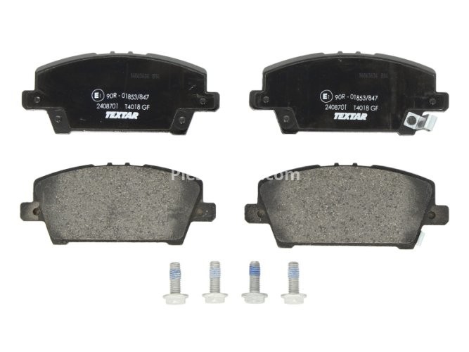 Set plăcuțe frână TEXTAR, față, pentru: HONDA CIVIC VIII 1.4/1.8/2.2D 09.05-12.11