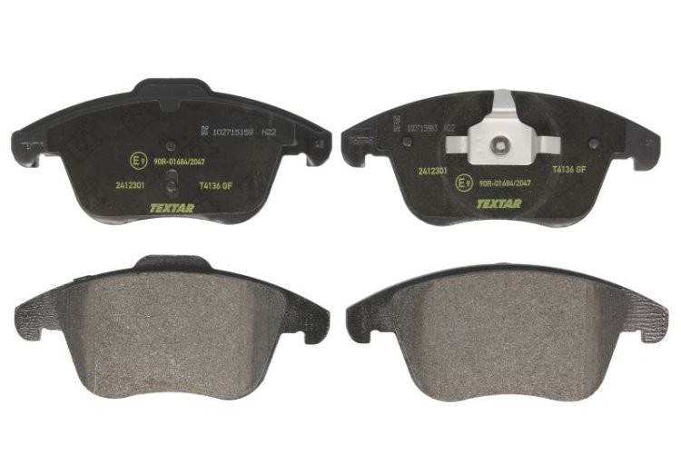 Set plăcuțe frână TEXTAR, față, pentru: LAND ROVER DISCOVERY SPORT, RANGE ROVER EVOQUE 2.0/2.0D/2.2D 06.11-