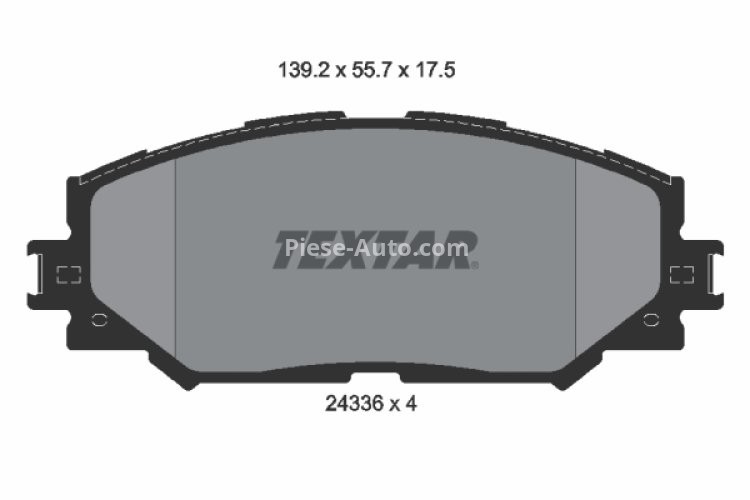 Set plăcuțe frână TEXTAR, față, pentru: LEXUS HS; SUBARU TREZIA; TOYOTA ALLION II, AURIS, COROLLA, MATRIX, NOAH/VOXY, PREMIO, RAV 4 III, RAV 4 IV, URBAN CRUISER, VERSO S, YARIS 1.3-3.5 11.05-