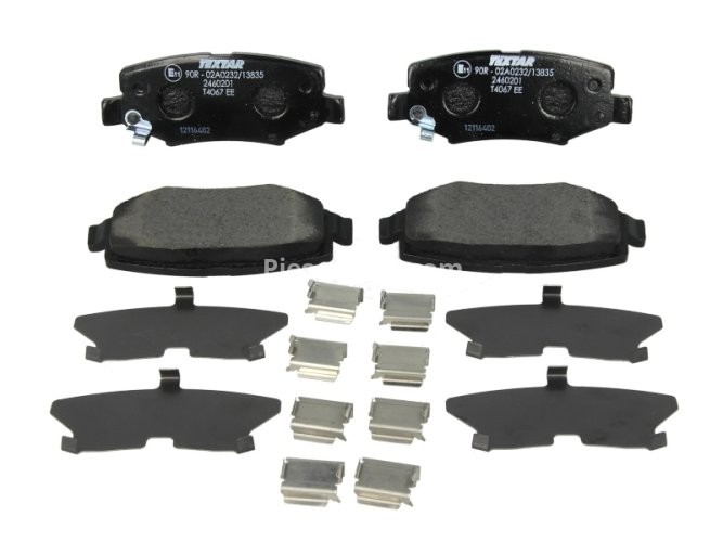 Set plăcuțe frână TEXTAR ,spate (cu accesorii), pentru: DODGE NITRO; JEEP CHEROKEE, COMPASS, WRANGLER III 2.4-4.0 08.06-