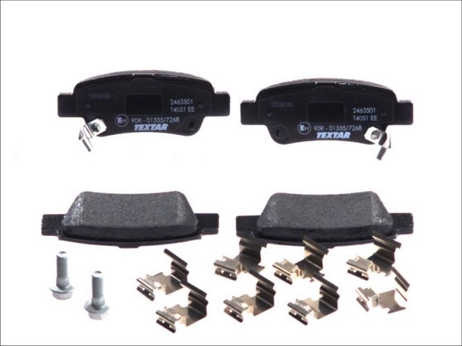 Set plăcuțe frână TEXTAR, spate, pentru: HONDA CR-V III, CR-V IV 1.6D-2.4 06.06-