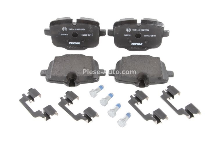 Set plăcuțe frână TEXTAR ,spate (cu accesorii; cu suruburi ghidare etrier frână), pentru: BMW 2 (G42, G87), 5 (F10), 5 (F11), 6 (F12), 6 (F13), 6 GRAN COUPE (F06) 2.0D-4.4 01.10-