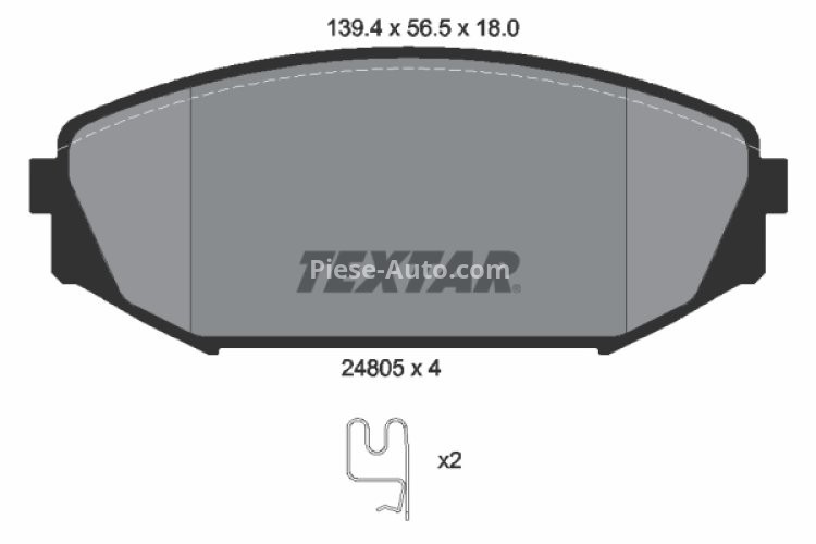 Set plăcuțe frână TEXTAR, față, pentru: HONDA ODYSSEY 2.3/3.5 10.97-