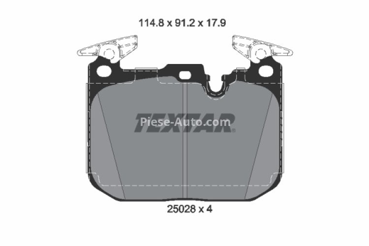 Set plăcuțe frână TEXTAR, față, pentru: BMW 2 (F22, F87), 3 (F30, F80), 3 (F31), 3 GRAN TURISMO (F34), 4 (F32, F82), 4 (F33, F83), 4 GRAN COUPE (F36) 2.0-3.0H 11.11-