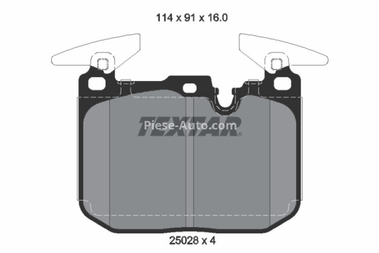 Set plăcuțe frână TEXTAR, față, pentru: BMW 1 (F40), 2 GRAN COUPE (F44), I8 (I12), I8 (I15), X1 (F48), X2 (F39) 1.5-2.0D 03.14-