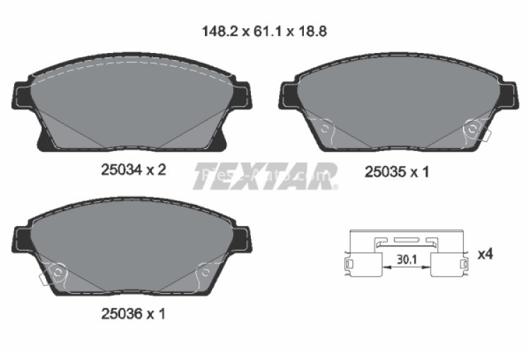 Set plăcuțe frână TEXTAR, față, pentru: OPEL AMPERA, ASTRA H CLASSIC, ASTRA J, ASTRA J GTC, MOKKA / MOKKA X 1.3D-3.6 01.09-