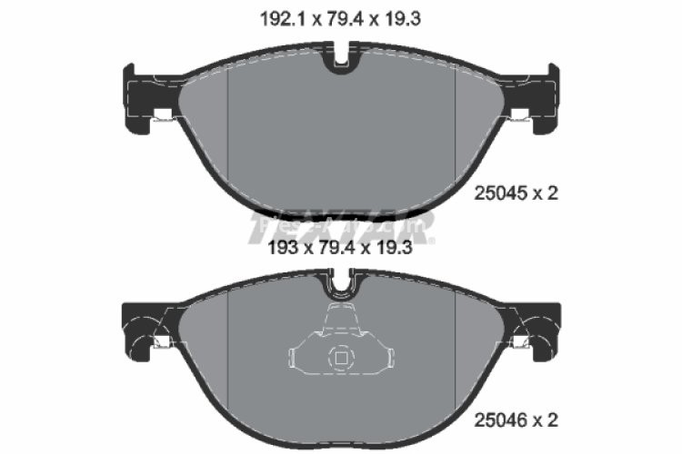 Set plăcuțe frână TEXTAR, față, pentru: BMW 5 (F10), 5 (F11), 5 GRAN TURISMO (F07), 6 (F12), 6 (F13), 6 GRAN COUPE (F06), 7 (F01, F02, F03, F04) 2.0-4.4H 02.08-10.18
