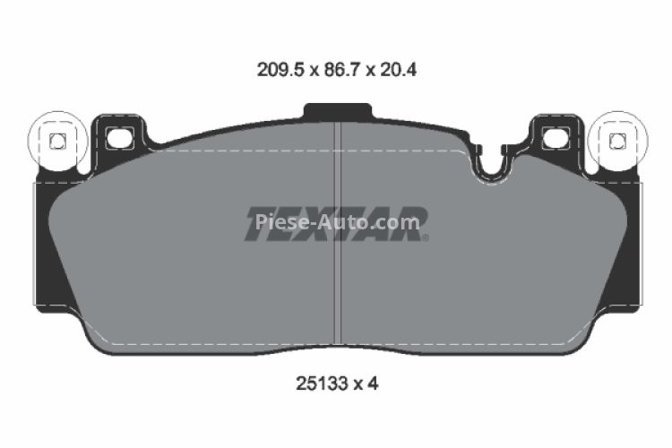 Set plăcuțe frână TEXTAR, față, pentru: BMW 2 (F22, F87), 5 (F10), 6 (F12), 6 (F13), 6 GRAN COUPE (F06) 3.0/4.4 09.11-06.21
