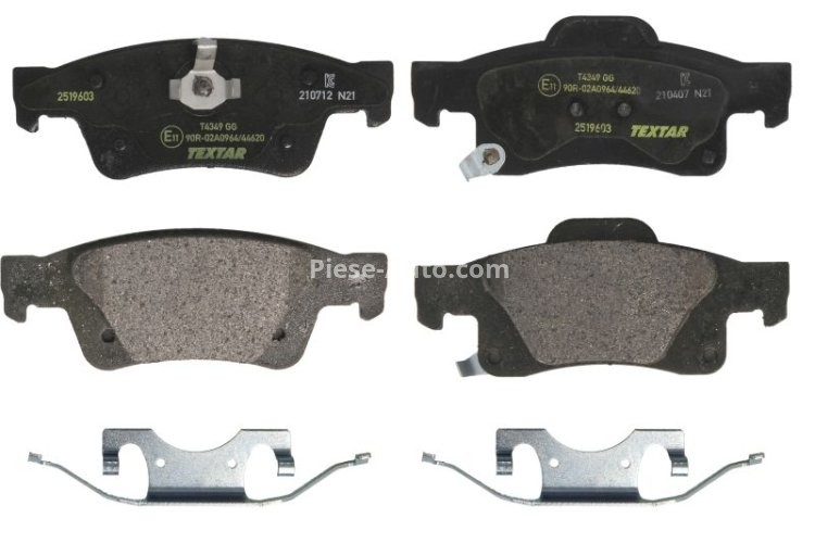 Set plăcuțe frână TEXTAR, spate, pentru: JEEP GRAND CHEROKEE IV 3.0D-6.4 11.10-