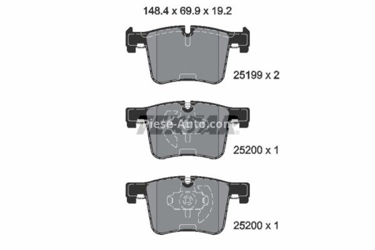 Set plăcuțe frână TEXTAR, față, pentru: BMW 1 (F20), 1 (F21), 2 (F22, F87), 2 (F23), 3 (F30, F80), 3 (F31), 3 GRAN TURISMO (F34), 4 (F32, F82), 4 (F33, F83), 4 GRAN COUPE (F36) 1.6-3.0D 09.10-