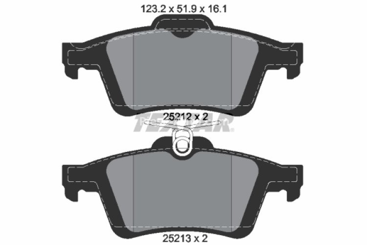 Set plăcuțe frână TEXTAR, spate, pentru: VOLVO C30, C70 II, S40 II, V40, V50; FORD C-MAX II, FOCUS III, FOCUS III/KOMBI, FOCUS IV, GRAND C-MAX, KUGA II, KUGA III 1.0-Electric 10.03-