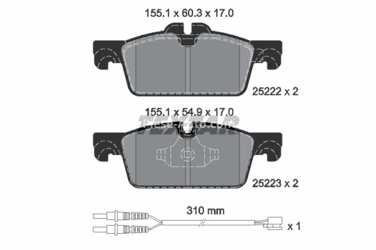 Set plăcuțe frână TEXTAR, față, pentru: PEUGEOT 508 I, 508/KOMBI 1.6-2.2D 11.10-